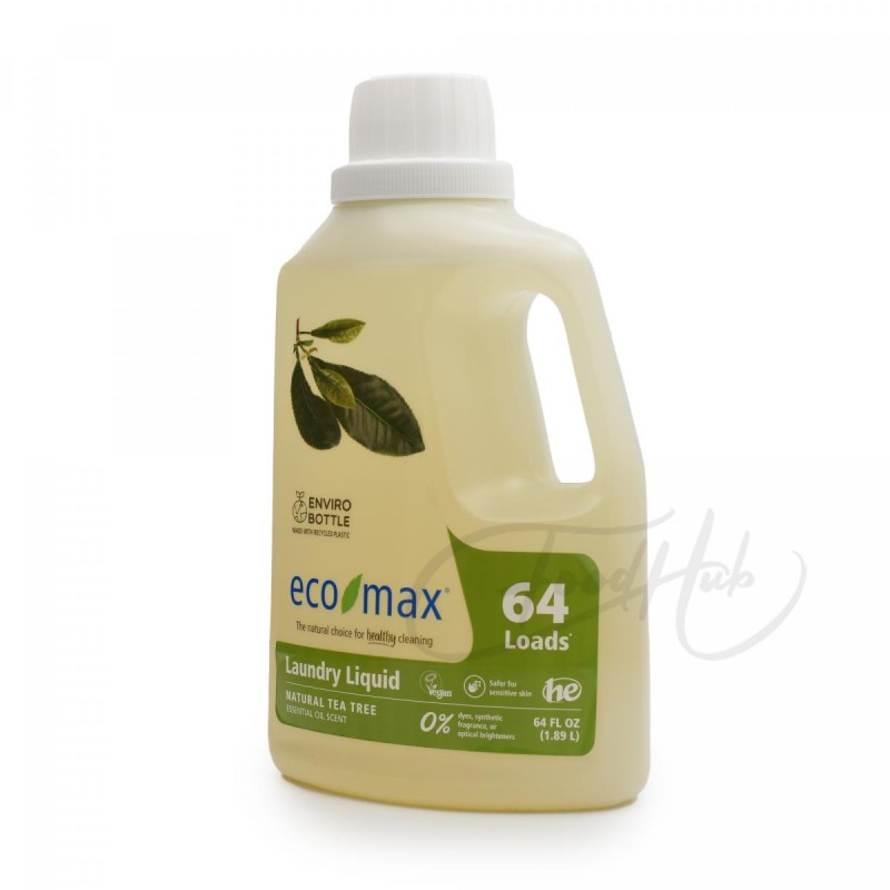 ECOMAX - 天然茶樹洗衣液 ｜64次 | 1.89L | Natural Tea Tree Laundry Liquid | 64 loads | 1.89L