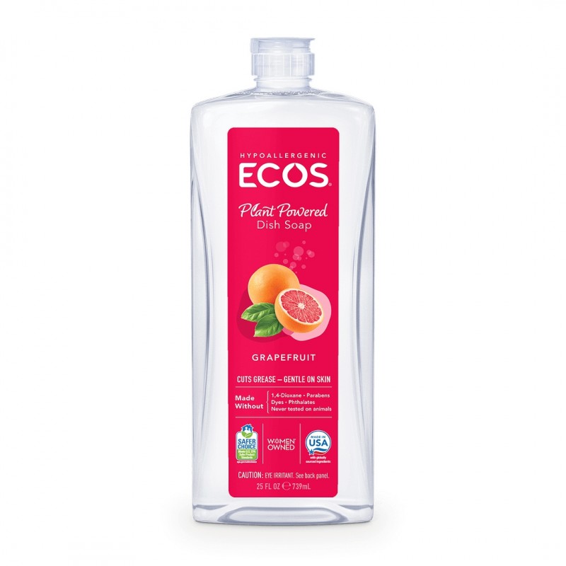 ECOS - 低敏洗碗液 | 西柚味 | Hypoallergenic Plant Powered Dish Soap | Grapefruit