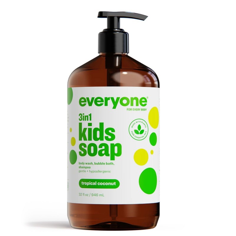  EO - 三合一兒童熱帶雨林椰子味冲涼洗頭液 | Everyone 3-in-1 Kids Soap | Tropical Coconut | 946ml