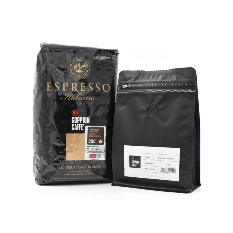 GOPPION CAFFE - ESPRESSO ITALIANO CSC COFFEE BEANS 意大利特濃精品CSC咖啡豆 200G