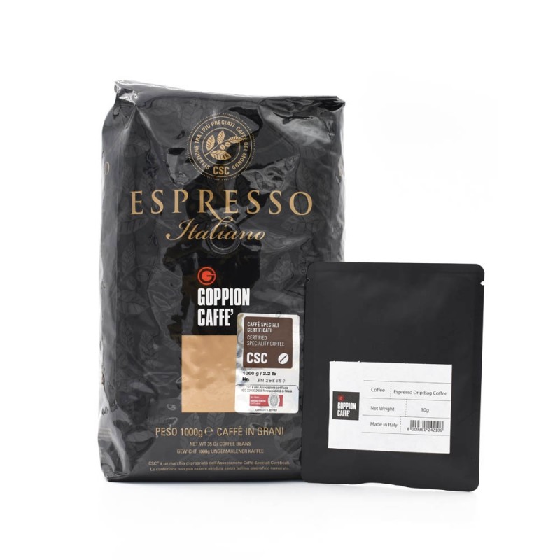 Goppion Caffe - ESPRESSO ITALIANO CSC Drip Bag Coffee 意大利特濃精品CSC咖啡 - 掛耳式咖啡包 x 5
