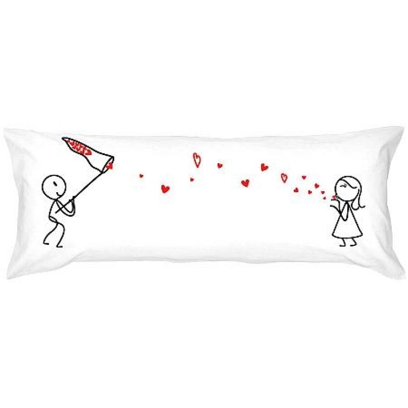 Human Touch -  "愛吻捕手" 情侶長枕頭套 "Kiss Catcher" Long Pillow Case (3HT06-39)