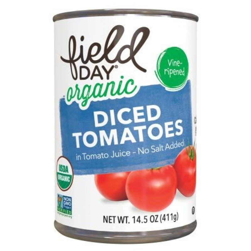 Field Day - 有機無鹽番茄粒伴汁411g | Organic Diced Tomatoes in Tomato Juice No Salt 411g