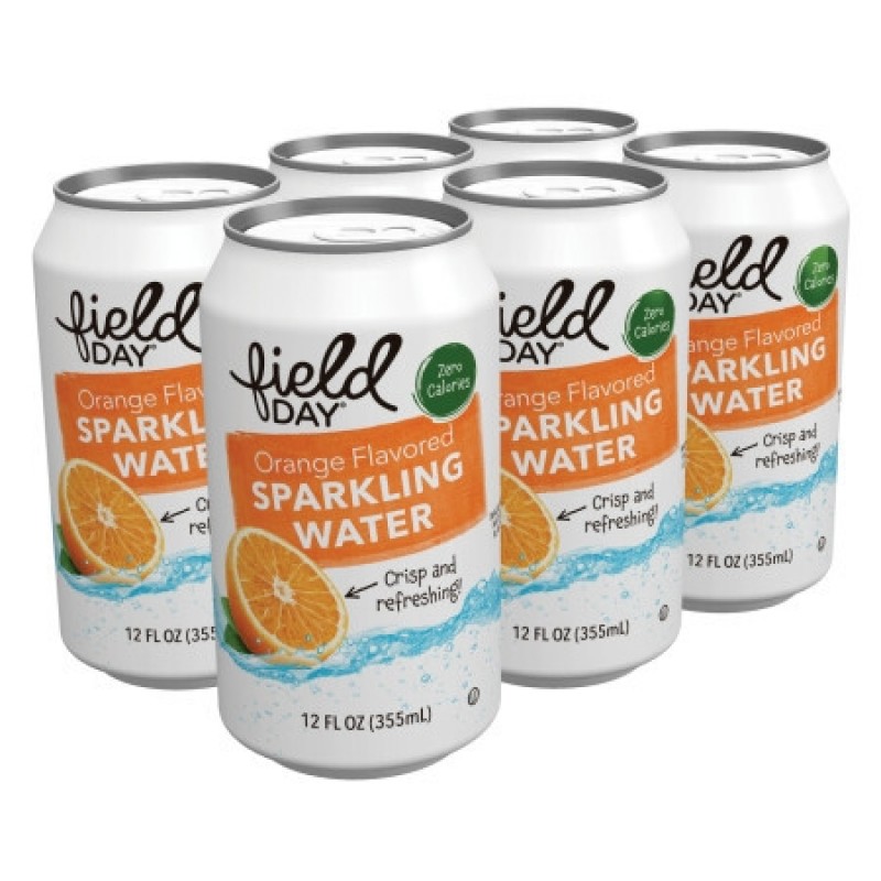 Field Day - 無糖天然橙味梳打水 | Zero Calories Orange Flavored Sparkling Water | 6 cans