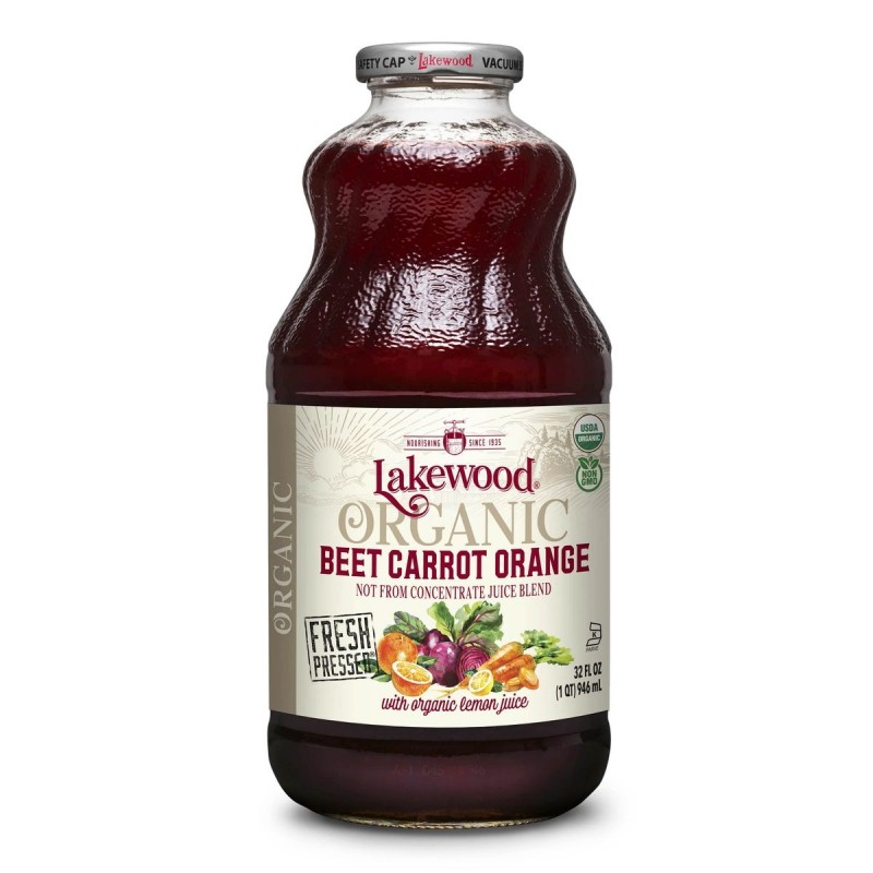 Lakewood - 有機紅菜頭紅蘿蔔橙汁 946ml | Organic Beet Carrot Orange Juice 946ml