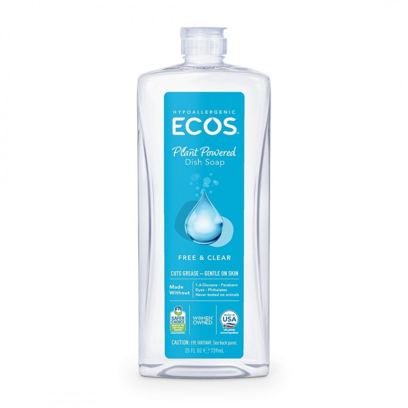 ECOS - 低敏洗碗液 | 純原味 | Hypoallergenic Plant Powered Dish Soap | Free & Clear