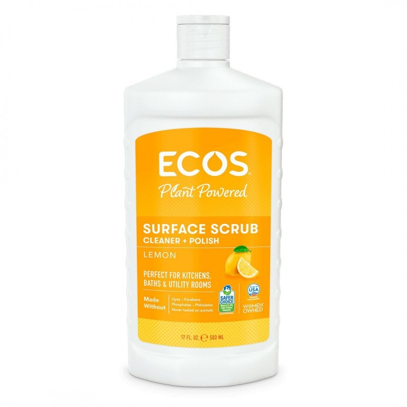 ECOS -檸檬多用途去污拋光清潔劑 | ECOS Surface Scrub Cleaner + Polish | Lemon
