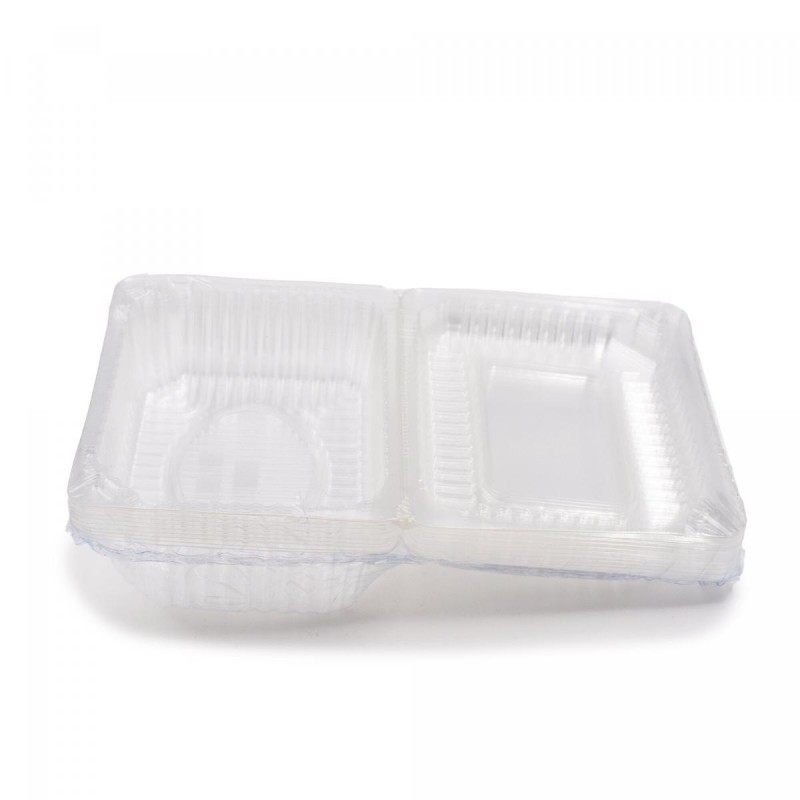 Food Hub - 即棄塑膠蔬果盒 | 十個裝 | 方底 | Disposable Plastic Box | 10pcs | square
