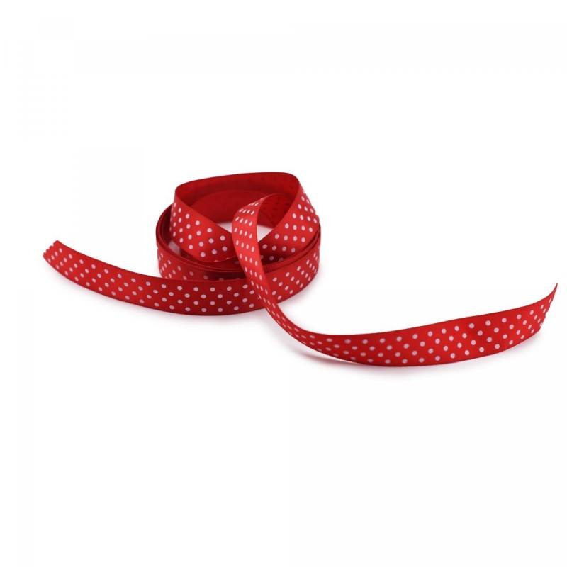 Oops - 手作/禮物包裝絲帶 | 紅色白點 | 200cm | Wrapping Handmade Craft Ribbon | Red with White Dots | 200cm