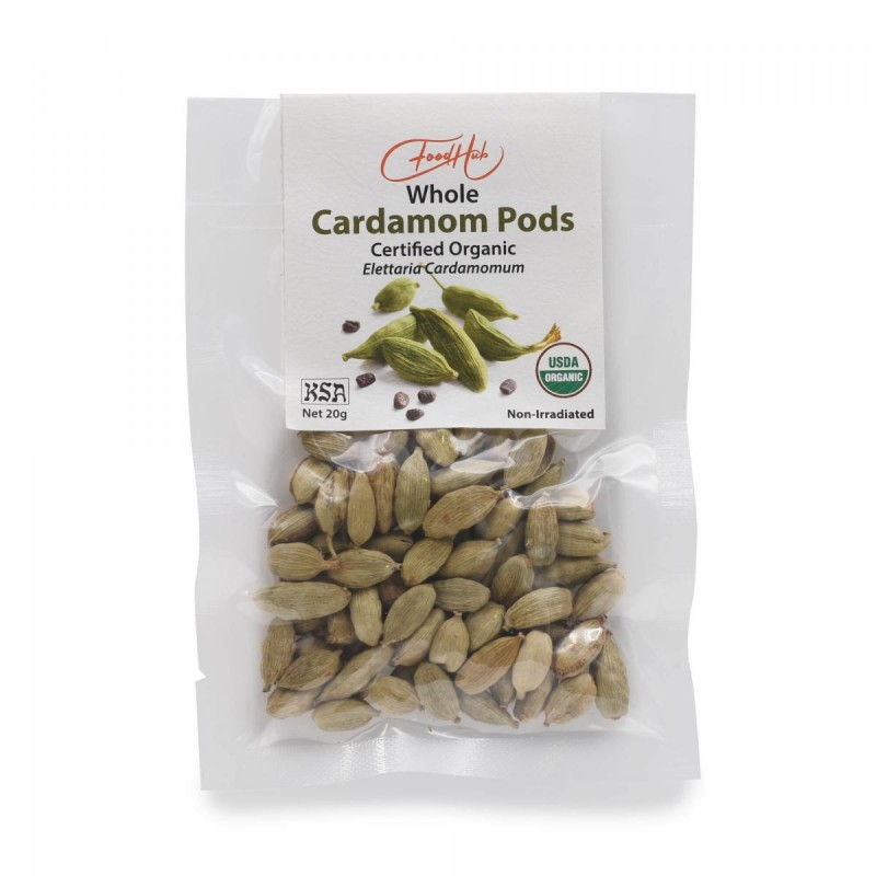 Food Hub - 有機原粒小荳蔻Organic Whole Cardamom Pods