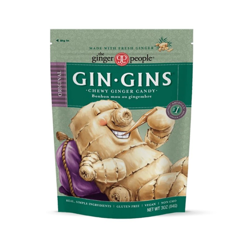 The Ginger People - GIN GINS® 原味薑咀嚼片 | Original Ginger Chewy Candy