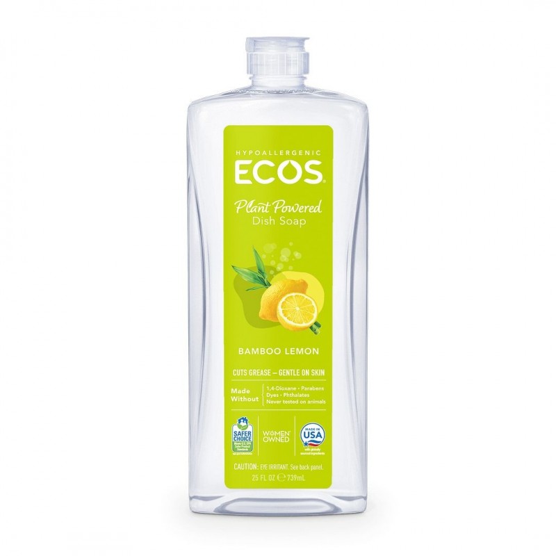 ECOS - 低敏洗碗液 | 檸檬味 | Hypoallergenic Plant Powered Dish Soap | Bamboo Lemon