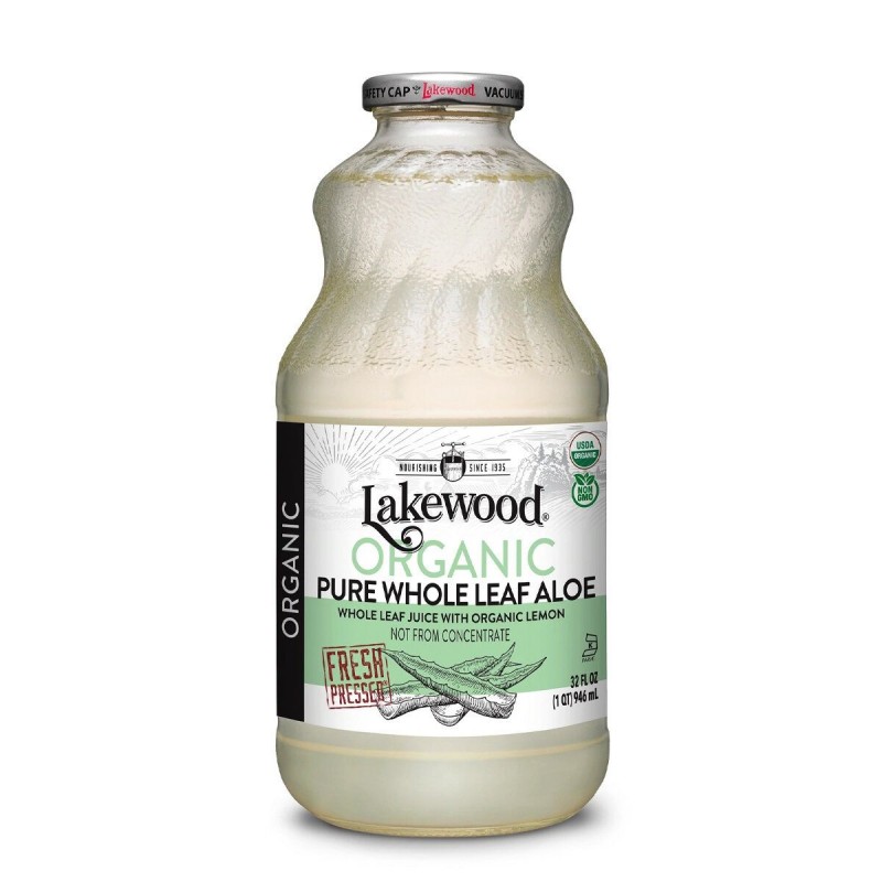 Lakewood - 美國有機純蘆薈汁 946m | Organic Pure Whole Leaf Aloe Juice with Organic Lemon 946ml 