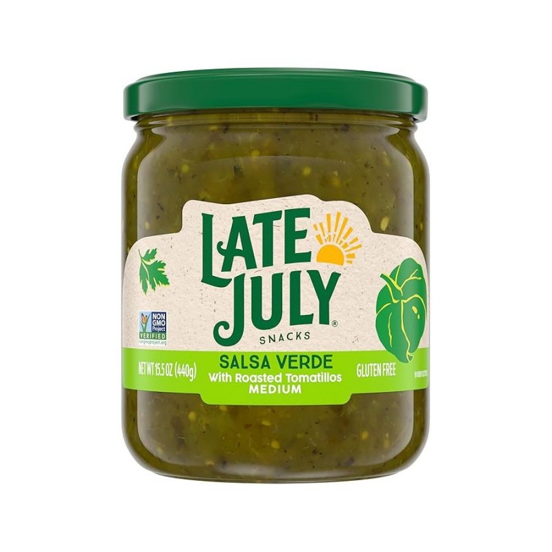 LATE JULY - 美國無麩質烤番茄莎莎青醬 | 中辣 | Gluten Free Salsa Verde with Roasted Tomatillos | Medium