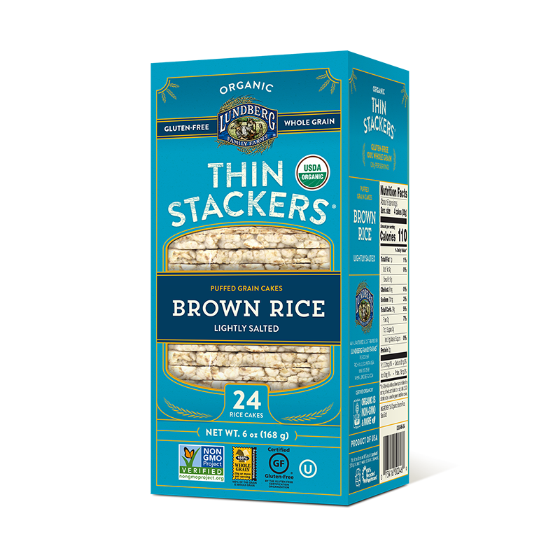 Lundberg - 美國有機米通餅 (糙米)  ORGANIC THIN STACKERS (Brown Rice) 