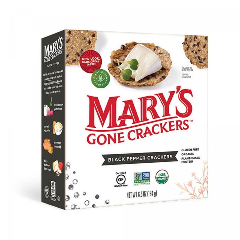 美國有機無麩質全穀物餅乾 (黑胡椒味) MARY'S GONE CRACKERS - ORGANIC GLUTEN FREE "BLACK PEPPER" CRACKERS