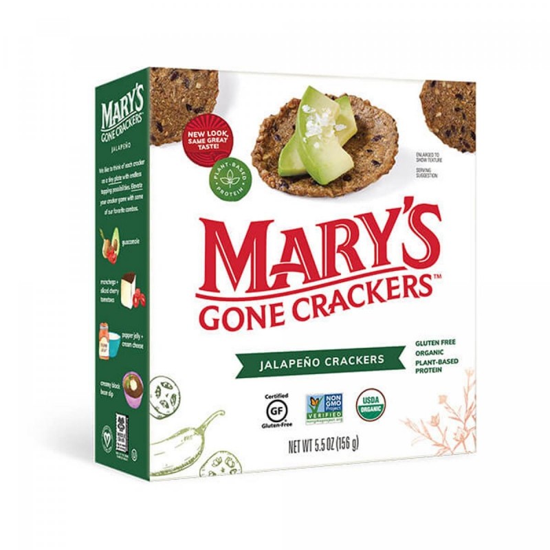 MARY'S GONE CRACKERS -  美國有機無麩質全穀物餅乾 (香辣椒味) ORGANIC GLUTEN FREE "JALAPEÑO" CRACKERS