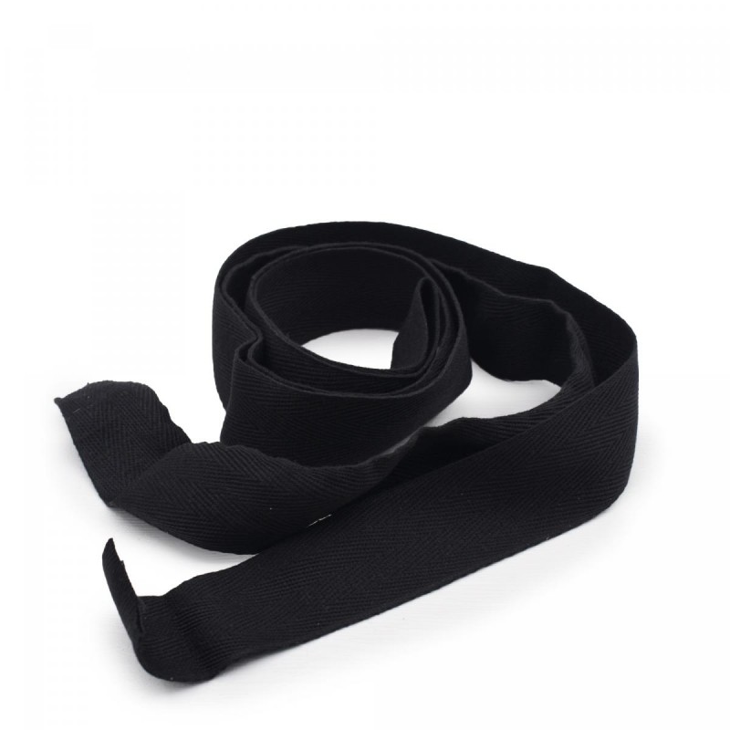 Oops - 闊綿織帶 | 黑色 | 200cm | 4CM(W) |  Width Cotton Webbing | Black | 200cm | 4cm