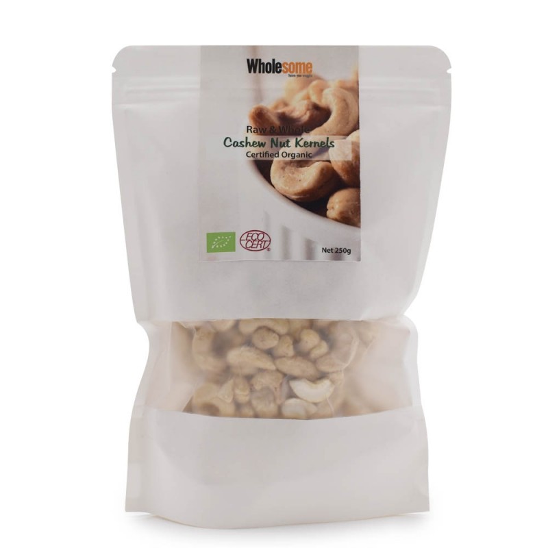食養有機生腰果 Wholesome Organic Raw & Whole Cashew Nut Kernels 250g
