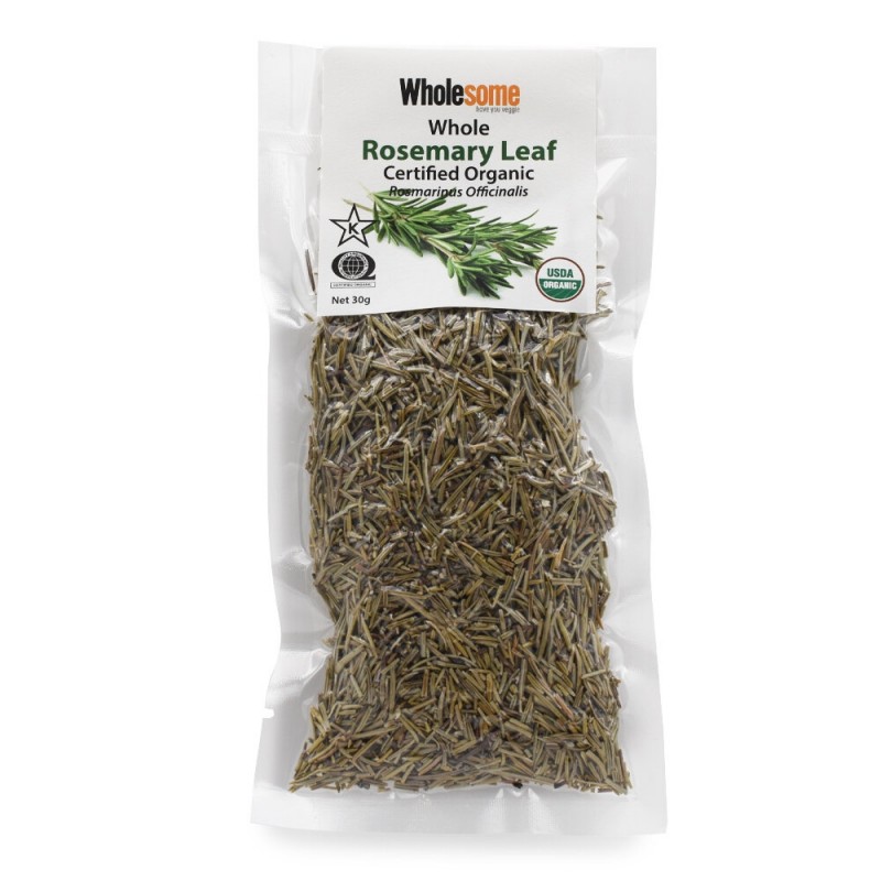 Wholesome - 有機迷迭香（摩洛哥） ORGANIC WHOLE ROSEMARY LEAF (ROSMARINUS OFFICINALIS)