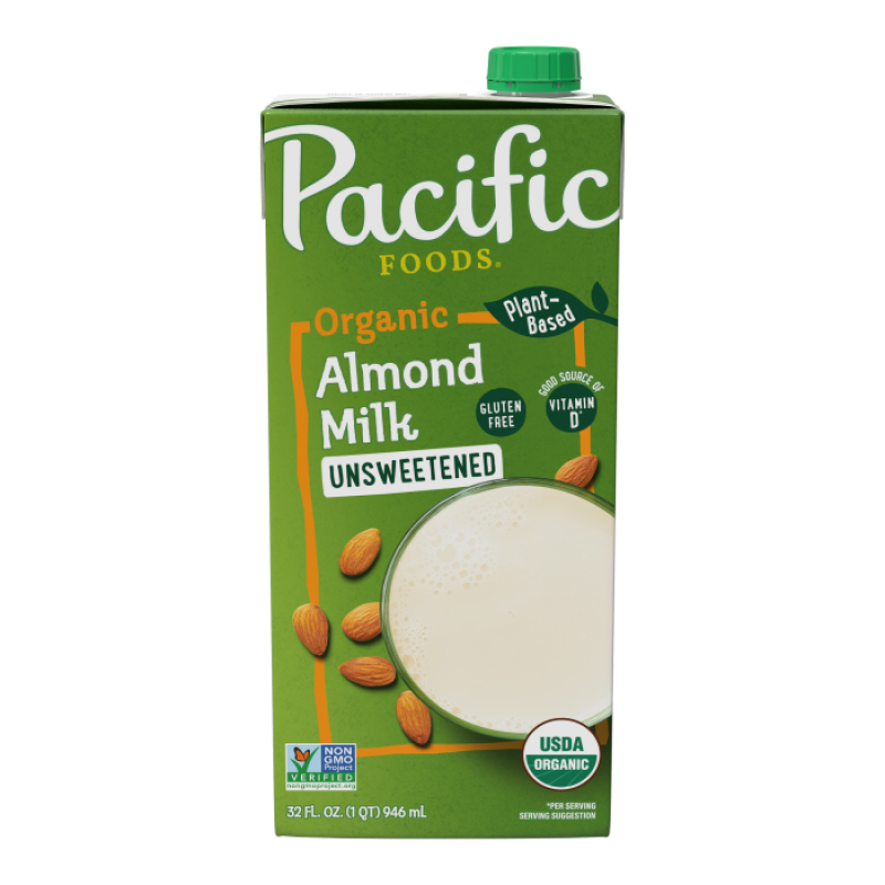 Pacific Food - 美國有機無糖杏仁原味植物奶 Organic Unsweetened Almond Original Plant-based Beverage 