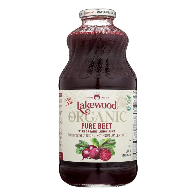 Lakewood - 美國有機檸檬純紅菜頭汁 946ml Organic Pure Beet with Lemon Juice