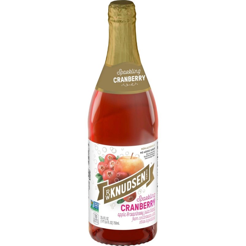 R.W. Knudsen - 蔓越梅無酒精汽泡果汁 | 無添加糖 | Sparkling Cranberry Juice Blend | Non-Alcoholic