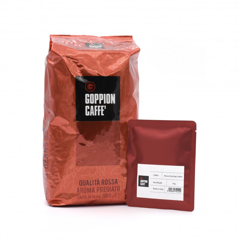 Goppion Caffe - QUALITA ROSSA MEDIUM ROASTED Drip Bag Coffee 意大利中度烘焙咖啡 - 掛耳式咖啡包 x 5包