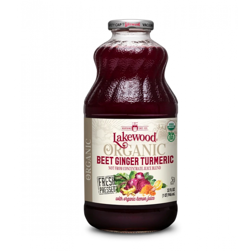  Lakewood - 美國有機薑汁薑黃紅菜頭汁 946毫升 Organic Beet Ginger Turmeric with Organic Lemon Juice 946ml