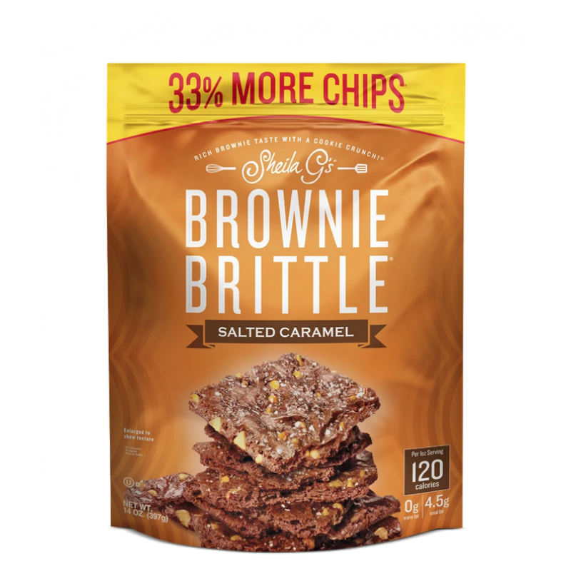  Sheila G's - 咸焦糖布朗尼脆片 (33% 增量裝） Salted Caramel Brownie Brittle  （33% More Chip)