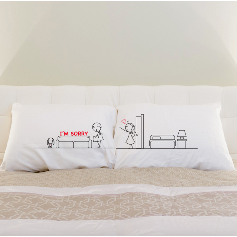 Human Touch - "抱歉梳化"情侶枕頭套 "Sorry Sofa" Set / 2 Couple Pillow Case (3HT04-124)