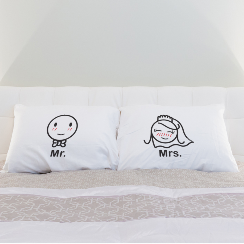 Human Touch - "先生小姐"情侶枕頭套 "MR. and MRS." Set / 2 Couple Pillow Case (3HT04-161)