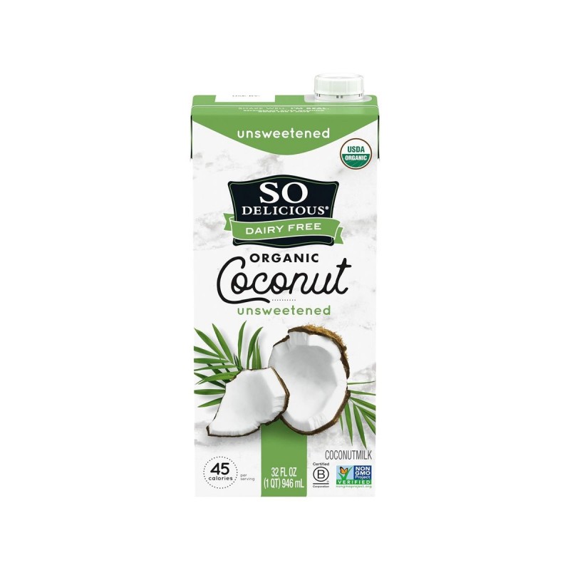 So Delicious Dairy Free - 美國有機無糖椰子植物奶 946ML | Organic Unsweetened Coconut Milk 946ML