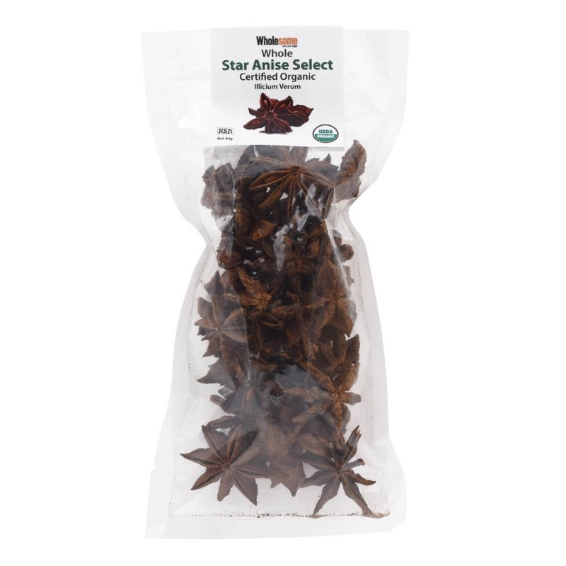 Wholesome - 有機八角 Organic Star Anise Select (Illicium Verum)