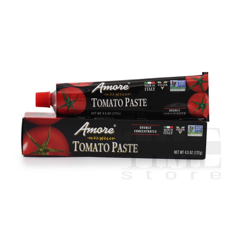 A'more - 意大利雙倍濃縮蕃茄膏 | 非基因改造 |  TOMATO PASTE DOUBLE CONCENTRATED | NON GMO