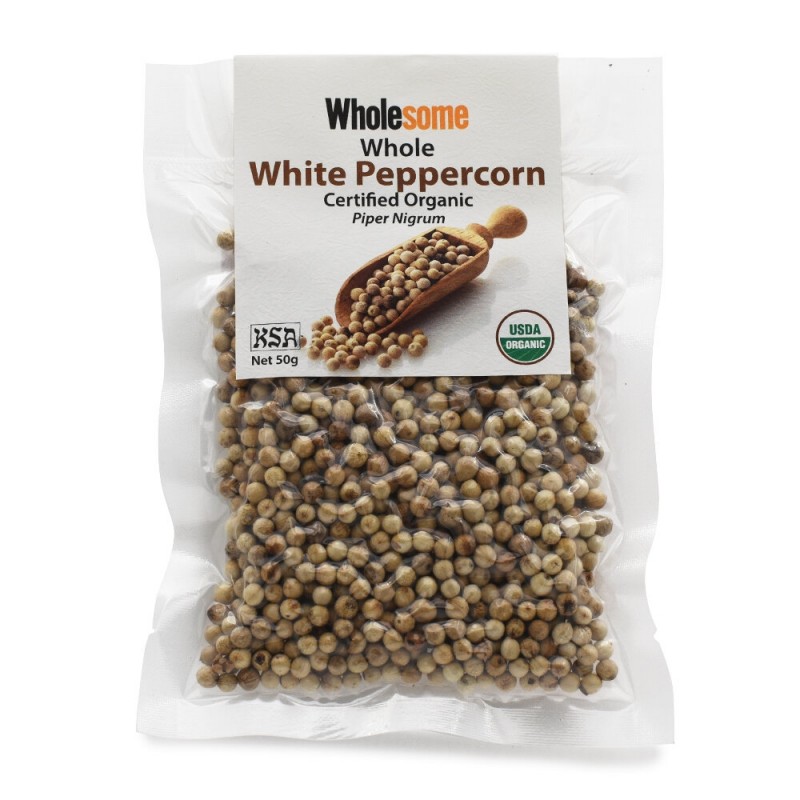 Wholesome - 有機白胡椒粒 Organic White Peppercorn 