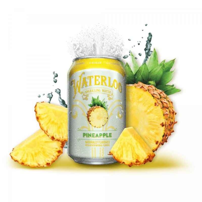 Waterloo - 菠蘿味天然梳打水(六罐裝)Pineapple Naturally Sparkling Water (6 cans)