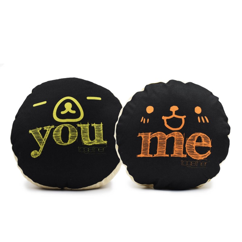 Together "You & Me" Circle Cushion (302298BK & 302299BK) 一套兩件