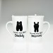 Together - "Daddy" & "Mommy" 馬克杯連杯蓋及匙 (一對)  "Daddy" & "Mommy"  Set / 2 Mug with Lid and Spoon 